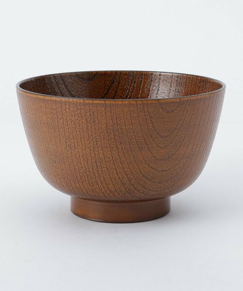 212 KITCHEN STORE / トゥーワントゥーキッチン ストア 食器 | レンジ京型欅杢目汁椀　栃塗 | 詳細1