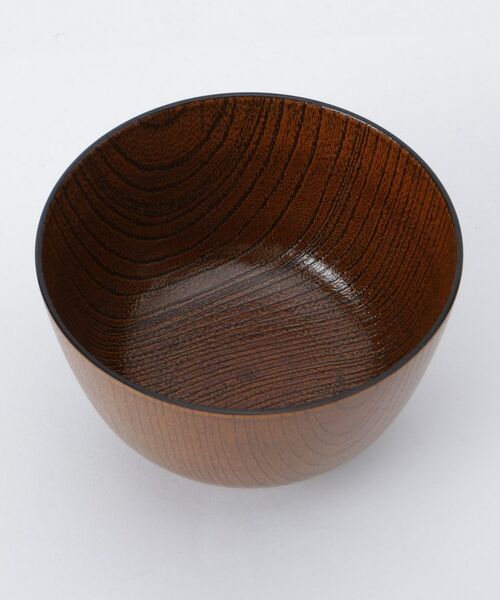 212 KITCHEN STORE / トゥーワントゥーキッチン ストア 食器 | レンジ京型欅杢目汁椀　栃塗 | 詳細2