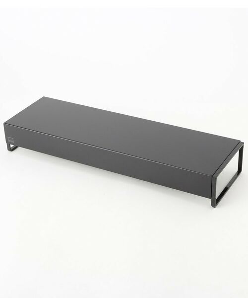 212 KITCHEN STORE / トゥーワントゥーキッチン ストア キッチンツール | 奥行ワイド棚付き伸縮排気口カバー BK 山崎実業 ＜tower タワー＞ | 詳細1