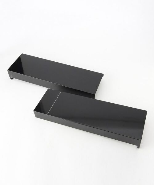 212 KITCHEN STORE / トゥーワントゥーキッチン ストア キッチンツール | 奥行ワイド棚付き伸縮排気口カバー BK 山崎実業 ＜tower タワー＞ | 詳細7