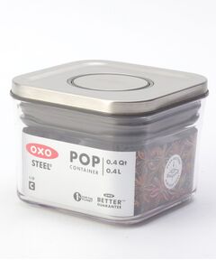 212 KITCHEN STORE / トゥーワントゥーキッチン ストア キッチンツール | OXO (オクソー) ステンレスポップコンテナ スモールスクエア (ミニ) 0.4L
