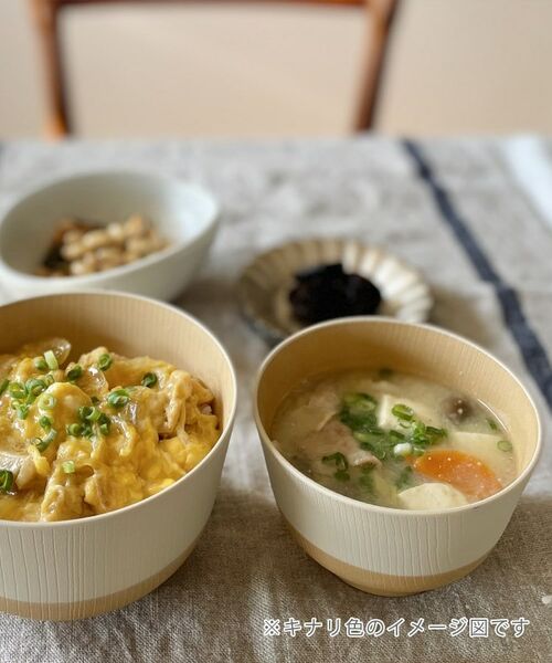 212 KITCHEN STORE / トゥーワントゥーキッチン ストア 食器 | やさしい彩 抗菌羽反汁椀 アマ色 | 詳細4