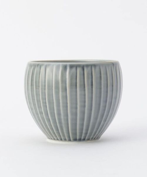 212 KITCHEN STORE / トゥーワントゥーキッチン ストア 食器 | 彫刻紋 (藍墨) 小碗 草林彫 | 詳細2