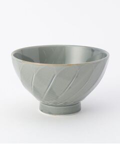 212 KITCHEN STORE / トゥーワントゥーキッチン ストア 食器 | 彫刻紋 (藍墨) 茶碗 斜彫