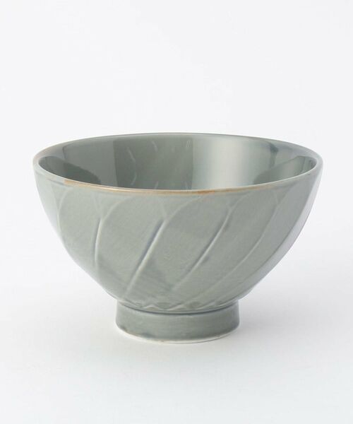 212 KITCHEN STORE / トゥーワントゥーキッチン ストア 食器 | 彫刻紋 (藍墨) 茶碗 斜彫 | 詳細1