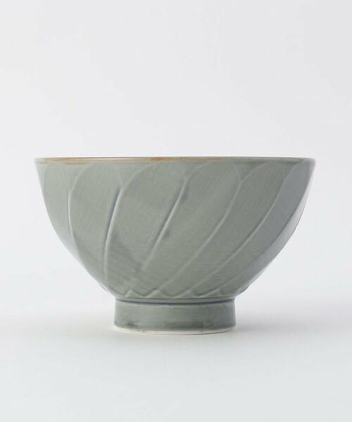 212 KITCHEN STORE / トゥーワントゥーキッチン ストア 食器 | 彫刻紋 (藍墨) 茶碗 斜彫 | 詳細2