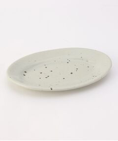 212 KITCHEN STORE / トゥーワントゥーキッチン ストア 食器 | 信楽 オーバル皿 20cm 斑点 ＜Homeland ホームランド＞