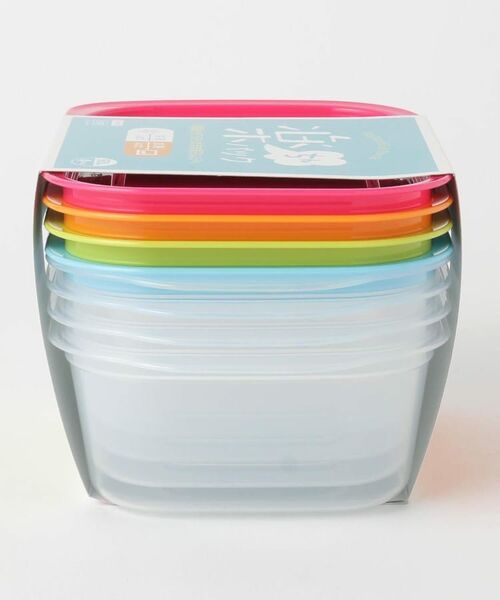 212 KITCHEN STORE / トゥーワントゥーキッチン ストア キッチンツール | 楽ちんパック角型 600ml 4色組 | 詳細2