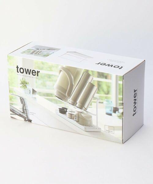 212 KITCHEN STORE / トゥーワントゥーキッチン ストア キッチンツール | ワイドジャグボトルスタンド タワー WH 山崎実業 ＜tower タワー＞ | 詳細5