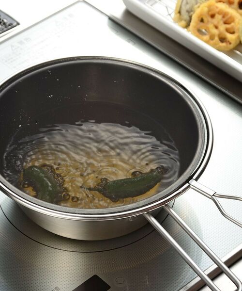 212 KITCHEN STORE / トゥーワントゥーキッチン ストア キッチンツール | メッシュ蓋で油ハネを防ぐオイルパン トング付 ＜leye レイエ＞ | 詳細6