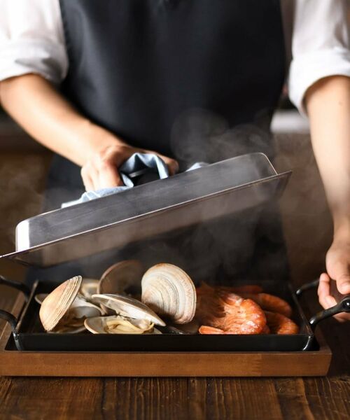 212 KITCHEN STORE / トゥーワントゥーキッチン ストア キッチンツール | 大人の鉄板 鉄板大 角蓋付き | 詳細2