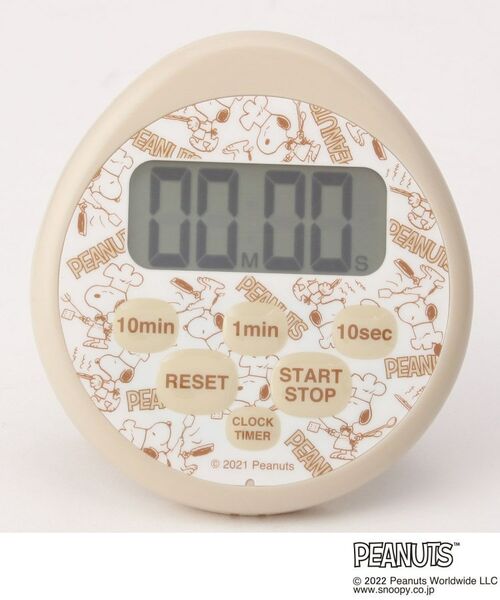212 KITCHEN STORE / トゥーワントゥーキッチン ストア その他 | PEANUTS (ピーナッツ) 時計付防水タイマー アイボリー | 詳細1