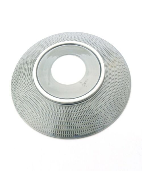 212 KITCHEN STORE / トゥーワントゥーキッチン ストア 食器 | 彫刻紋〈藍墨〉24cm皿 草林彫 | 詳細4