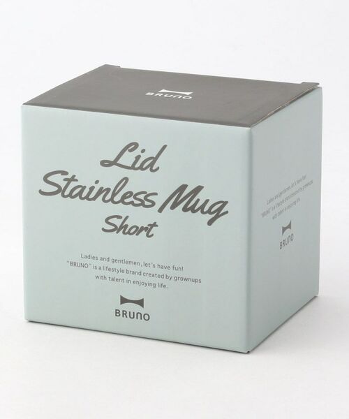 212 KITCHEN STORE / トゥーワントゥーキッチン ストア グラス・マグカップ | 蓋つきステンレスマグ Short BGY ＜BRUNO ブルーノ＞ | 詳細5