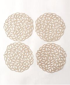 212 KITCHEN STORE / トゥーワントゥーキッチン ストア インテリア・生活雑貨・ホビー・ステーショナリー | リーフコースター4pcs ゴールド