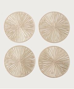 212 KITCHEN STORE / トゥーワントゥーキッチン ストア インテリア・生活雑貨・ホビー・ステーショナリー | サレンダーコースター4pcs ゴールド