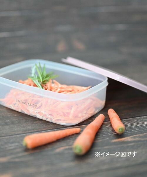 212 KITCHEN STORE / トゥーワントゥーキッチン ストア キッチンツール | EMBALANCE エンバランス レクタングルコンテナ 870ml GY | 詳細2