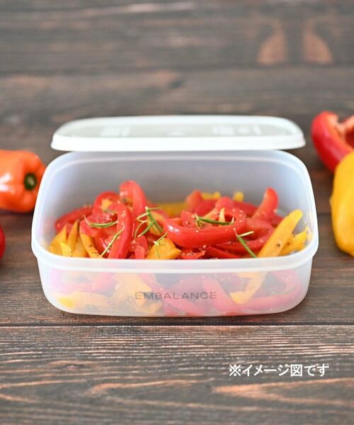 212 KITCHEN STORE / トゥーワントゥーキッチン ストア キッチンツール | EMBALANCE エンバランス レクタングルコンテナ 1270ml GY | 詳細2