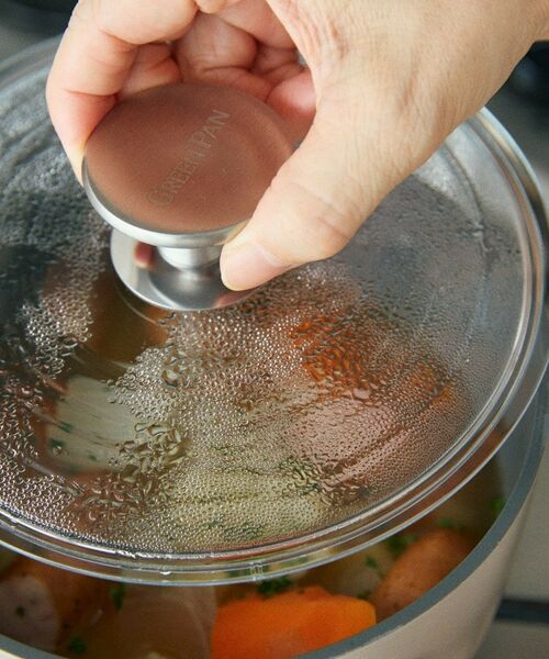 212 KITCHEN STORE / トゥーワントゥーキッチン ストア キッチンツール | マルチフードクッカー 16.5cm トープ ＜GreenPan グリーンパン＞ | 詳細8