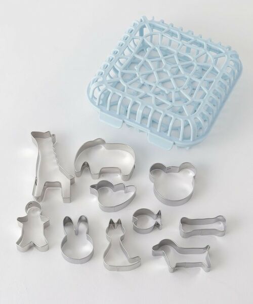 212 KITCHEN STORE / トゥーワントゥーキッチン ストア ベビー・キッズグッズ | クッキー抜き型食洗機ケースセット どうぶつ <貝印 リトル・シェフクラブ> | 詳細1