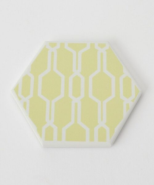 212 KITCHEN STORE / トゥーワントゥーキッチン ストア インテリア・生活雑貨・ホビー・ステーショナリー | 白雲石コースター ヘキサゴン YE | 詳細1