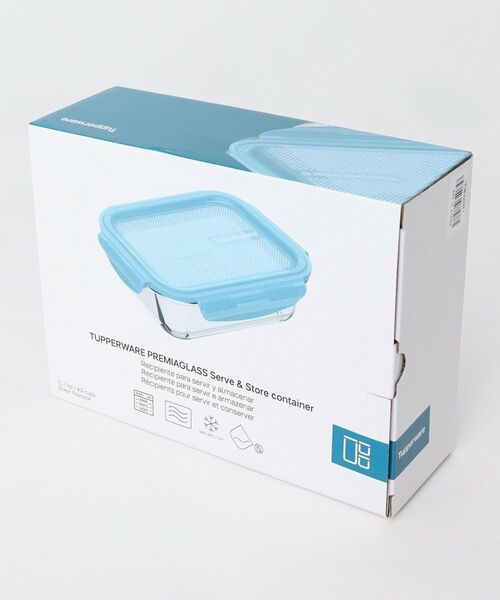 212 KITCHEN STORE / トゥーワントゥーキッチン ストア キッチンツール | プレミアグラス コンテナー 1L BL ＜Tupperware タッパーウェア＞ | 詳細4