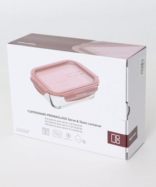 212 KITCHEN STORE / トゥーワントゥーキッチン ストア キッチンツール | プレミアグラス コンテナー 1L ボルドー ＜Tupperware タッパーウェア＞ | 詳細4