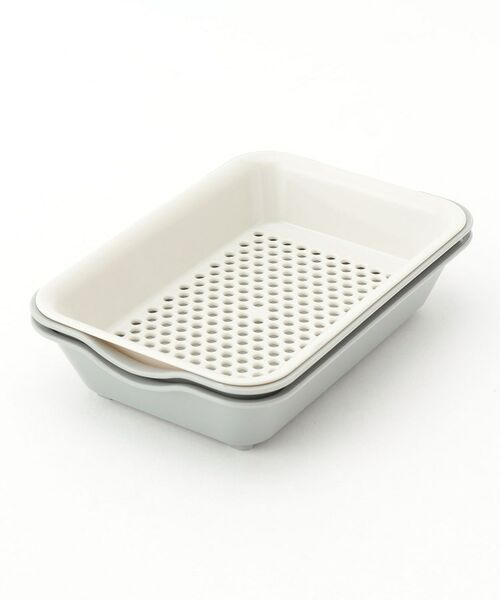 212 KITCHEN STORE / トゥーワントゥーキッチン ストア キッチンツール | 抗菌バット＆ザル ミニ スモーキーグレー | 詳細3