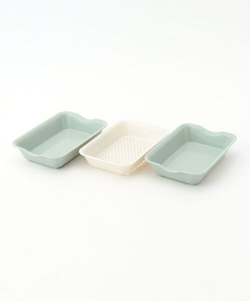 212 KITCHEN STORE / トゥーワントゥーキッチン ストア キッチンツール | 抗菌バット＆ザル ミニ スモーキーグリーン | 詳細1