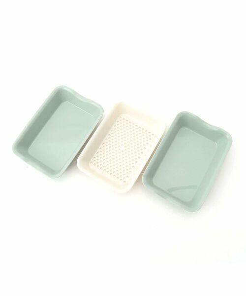 212 KITCHEN STORE / トゥーワントゥーキッチン ストア キッチンツール | 抗菌バット＆ザル ミニ スモーキーグリーン | 詳細2