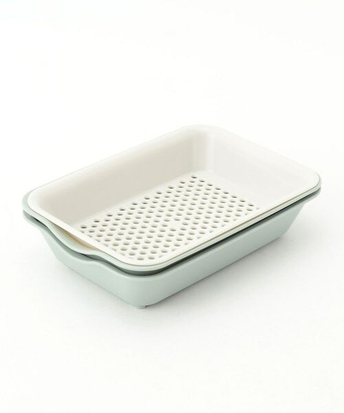 212 KITCHEN STORE / トゥーワントゥーキッチン ストア キッチンツール | 抗菌バット＆ザル ミニ スモーキーグリーン | 詳細3