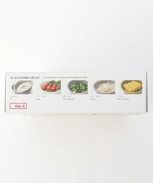 212 KITCHEN STORE / トゥーワントゥーキッチン ストア キッチンツール | 米とぎにも使えるザルとボール浅 GY ＜like-it ライクイット＞ | 詳細10