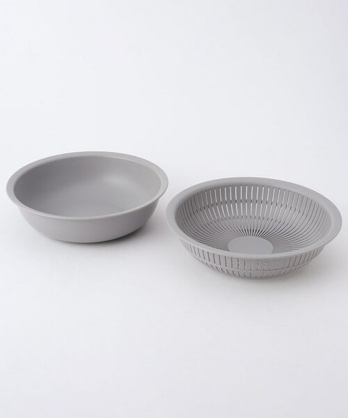212 KITCHEN STORE / トゥーワントゥーキッチン ストア キッチンツール | 米とぎにも使えるザルとボール浅 GY ＜like-it ライクイット＞ | 詳細5
