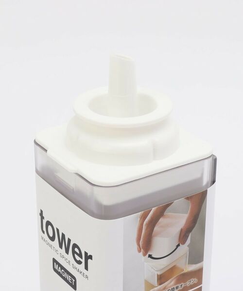 212 KITCHEN STORE / トゥーワントゥーキッチン ストア キッチンツール | マグネット調味料ボトル WH <tower タワー> | 詳細4