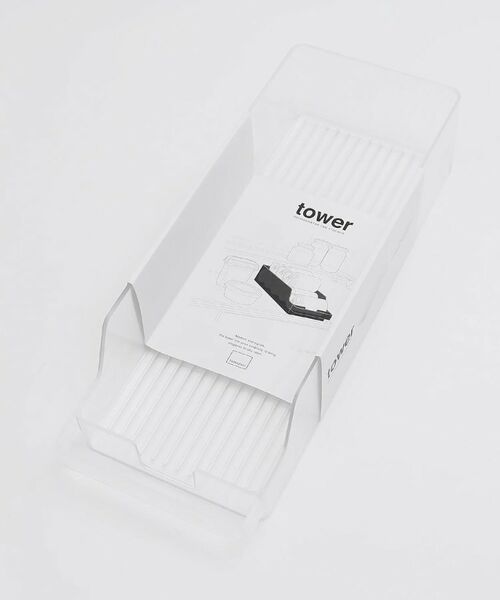 212 KITCHEN STORE / トゥーワントゥーキッチン ストア キッチンツール | 冷蔵庫中缶ストッカー  WH  <tower タワー> | 詳細4
