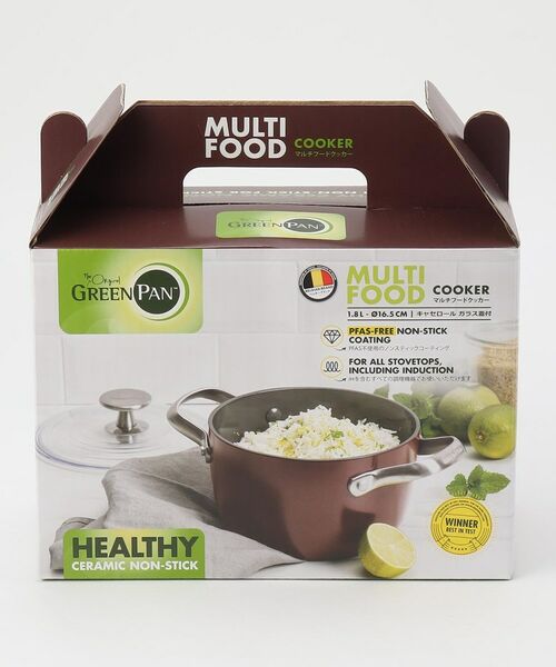 212 KITCHEN STORE / トゥーワントゥーキッチン ストア キッチンツール | マルチフードクッカー 16.5cm ショコラ ＜GreenPan グリーンパン＞ | 詳細5