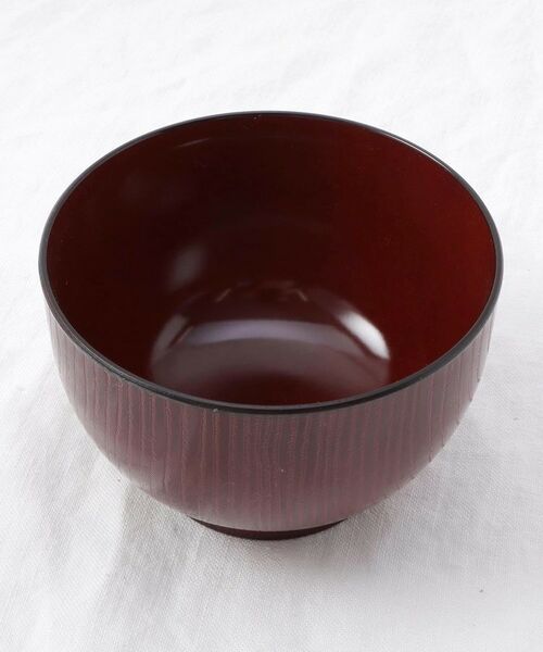 212 KITCHEN STORE / トゥーワントゥーキッチン ストア 食器 | 赤溜 汁椀 木目 クリーンコート加工 | 詳細1