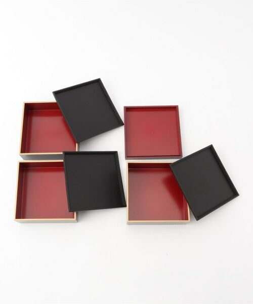 212 KITCHEN STORE / トゥーワントゥーキッチン ストア インテリア・生活雑貨・ホビー・ステーショナリー | 5.0三段重溜渕金シール蓋付抗菌塗装 | 詳細3