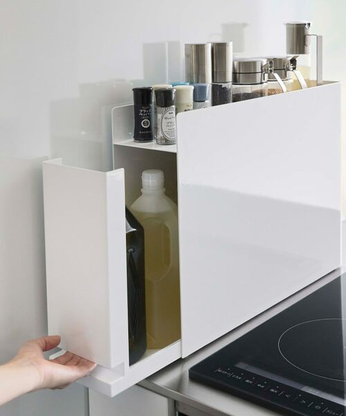 212 KITCHEN STORE / トゥーワントゥーキッチン ストア キッチンツール | 隠せる調味料ラック WH  山崎実業 ＜tower タワー＞ | 詳細9