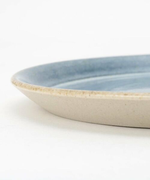 212 KITCHEN STORE / トゥーワントゥーキッチン ストア 食器 | 信楽 フラットプレート 19cm 青萩 ＜Homeland ホームランド＞ | 詳細4