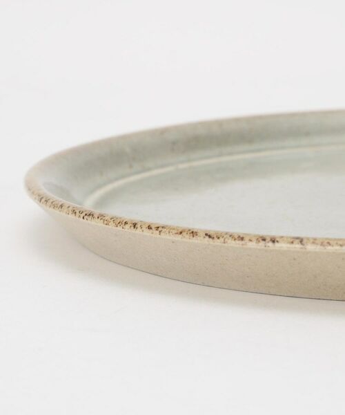 212 KITCHEN STORE / トゥーワントゥーキッチン ストア 食器 | 信楽 フラットプレート 24cm 鼠萩 ＜Homeland ホームランド＞ | 詳細4