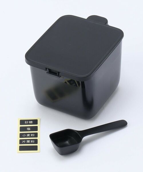 212 KITCHEN STORE / トゥーワントゥーキッチン ストア キッチンツール | 調味料ポット ワイド J921 BK ＜marna マーナ＞ | 詳細1