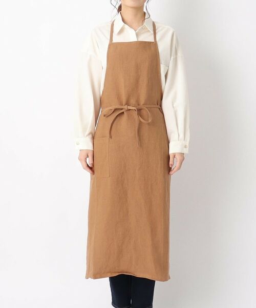 212 KITCHEN STORE / トゥーワントゥーキッチン ストア インテリア・生活雑貨・ホビー・ステーショナリー | ヘンプエプロンS 柿渋   ＜Homeland  ホームランド＞ | 詳細1