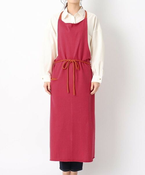 212 KITCHEN STORE / トゥーワントゥーキッチン ストア インテリア・生活雑貨・ホビー・ステーショナリー | ニットエプロン S レッド×オレンジ ＜Homeland ホームランド＞ | 詳細1