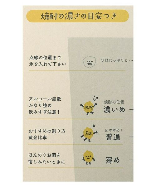 212 KITCHEN STORE / トゥーワントゥーキッチン ストア グラス・マグカップ | レモンサワーグラス (目安つき) | 詳細7