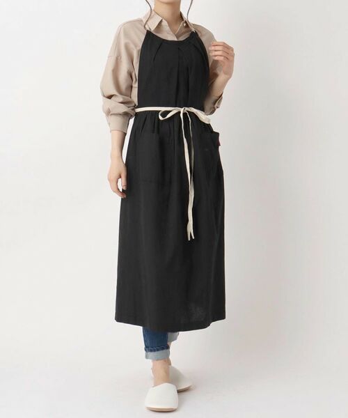 212 KITCHEN STORE / トゥーワントゥーキッチン ストア インテリア・生活雑貨・ホビー・ステーショナリー | 綿麻ギャザーエプロン クライト BK | 詳細9