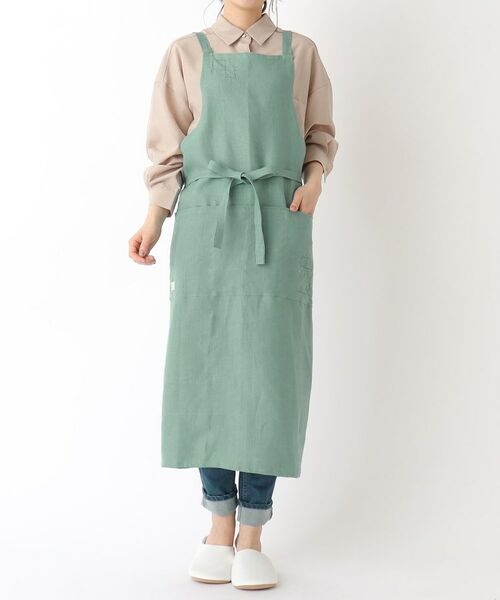 212 KITCHEN STORE / トゥーワントゥーキッチン ストア インテリア・生活雑貨・ホビー・ステーショナリー | クラシック リネンエプロン GR ＜212Kオリジナル＞ | 詳細11