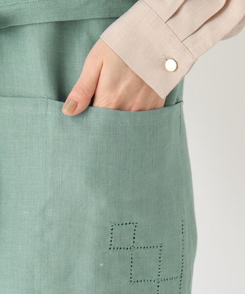 212 KITCHEN STORE / トゥーワントゥーキッチン ストア インテリア・生活雑貨・ホビー・ステーショナリー | クラシック リネンエプロン GR ＜212Kオリジナル＞ | 詳細7