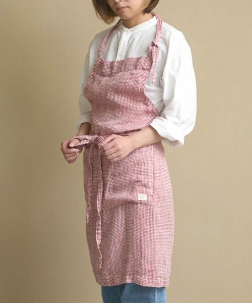 212 KITCHEN STORE / トゥーワントゥーキッチン ストア インテリア・生活雑貨・ホビー・ステーショナリー | ワッフル リネンフルエプロン RD ＜212Kオリジナル＞ | 詳細1