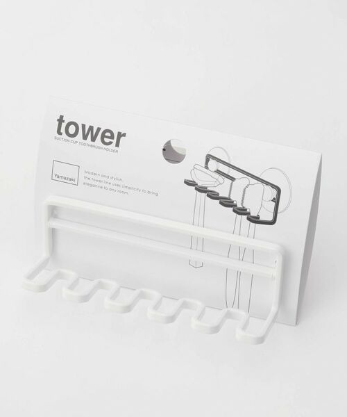 212 KITCHEN STORE / トゥーワントゥーキッチン ストア インテリア・インテリア雑貨 | 吸盤トゥースブラシホルダー 5連 WH 山崎実業 ＜tower タワー＞ | 詳細4